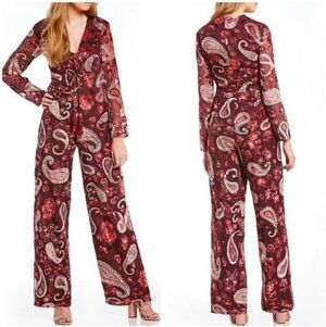 🥳HP🥳 NWT, Anthro Chelsea & Violet Paisley Burnout Jumpsuit